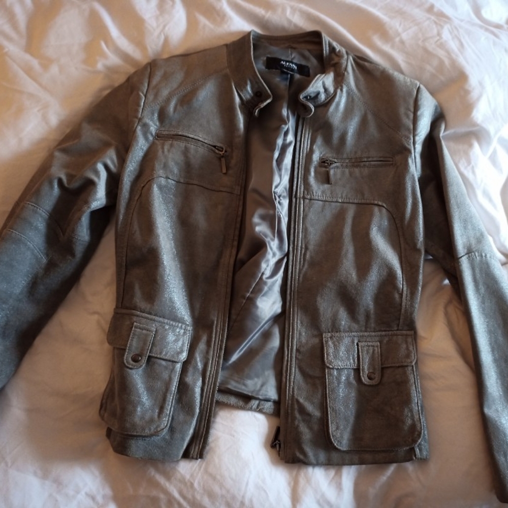Alfani grey suede jacket